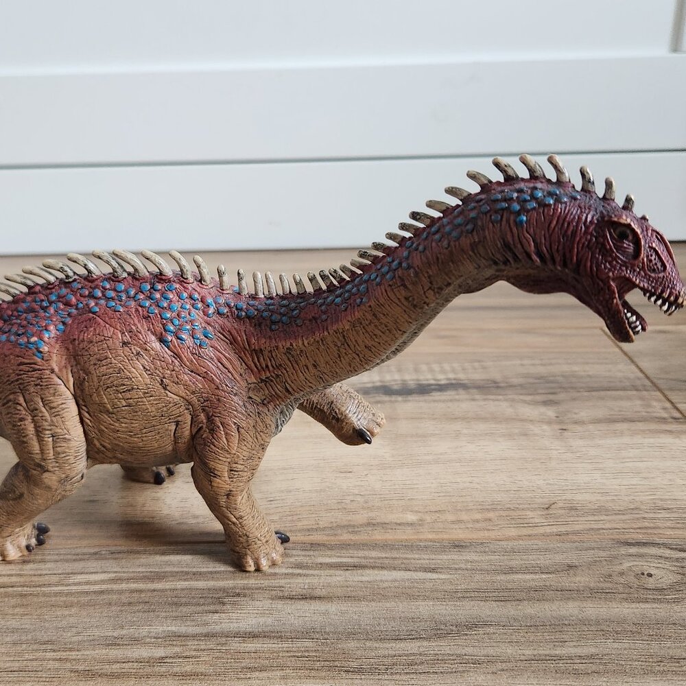 Schleich Dinosaur Barapasaurus D-73527 Retired Hard Plastic 13" long X 6" tall